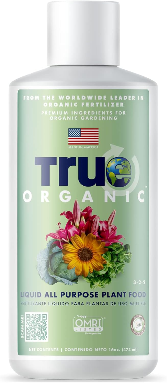 All Purpose Liquid Plant Food - Liquid Fertilizer 16Oz - CDFA, OMRI Listed for Organic Gardening NPK 3-2-2